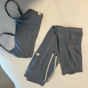 Vuori light blue workout set